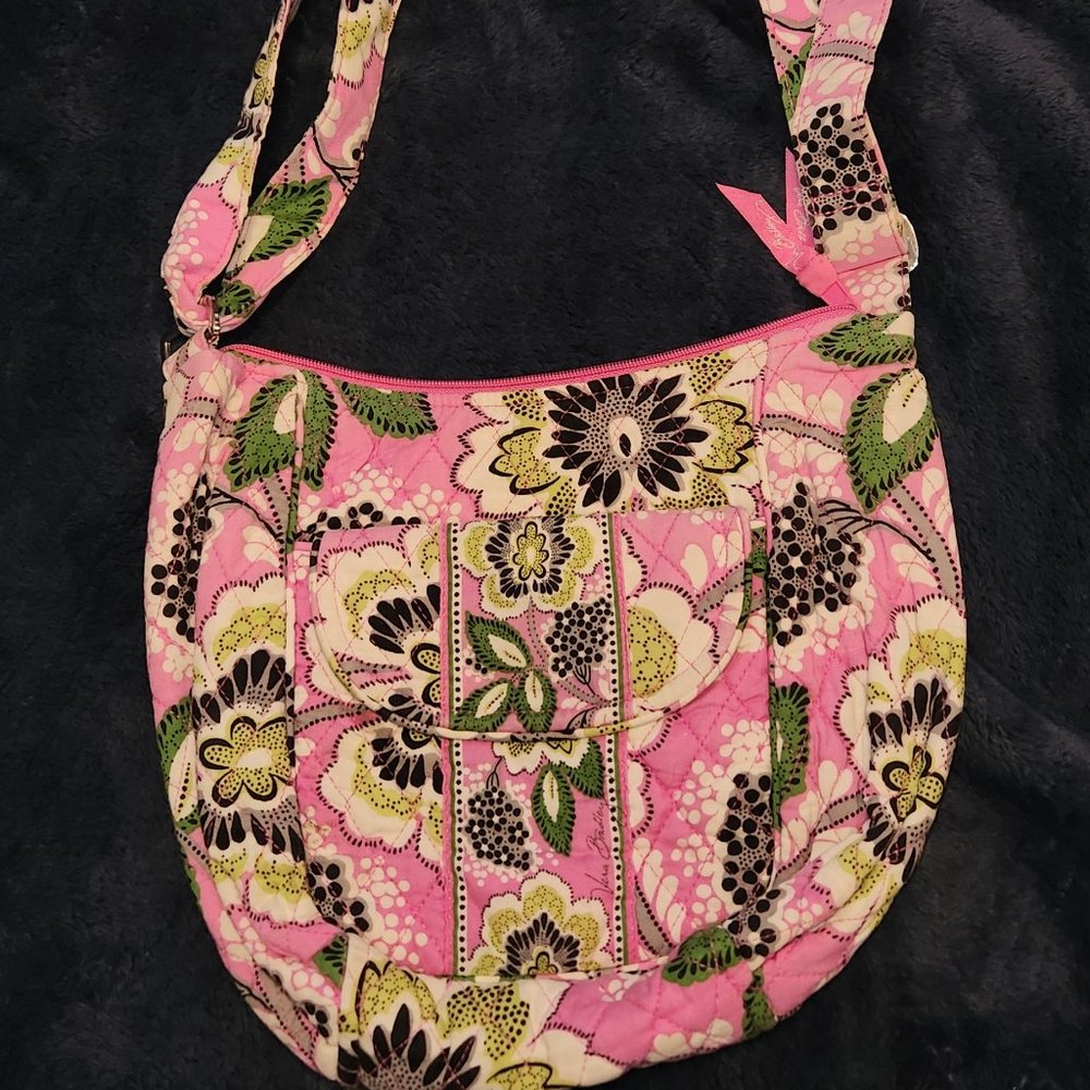 Vera Bradley Pink/Green Floral Crossbody